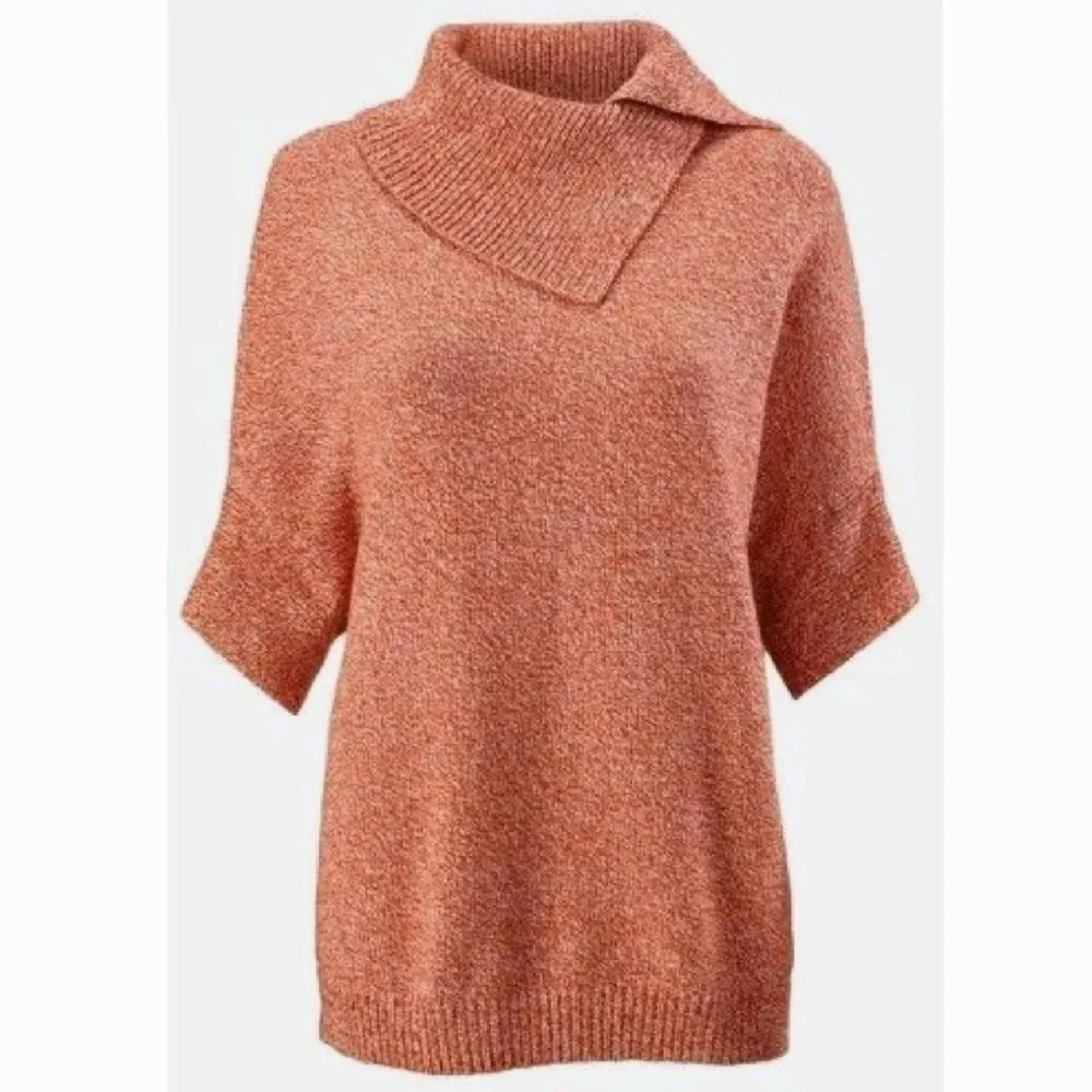 CAbi Foldover Pullover Sweater #3011 Dolman Sleeve